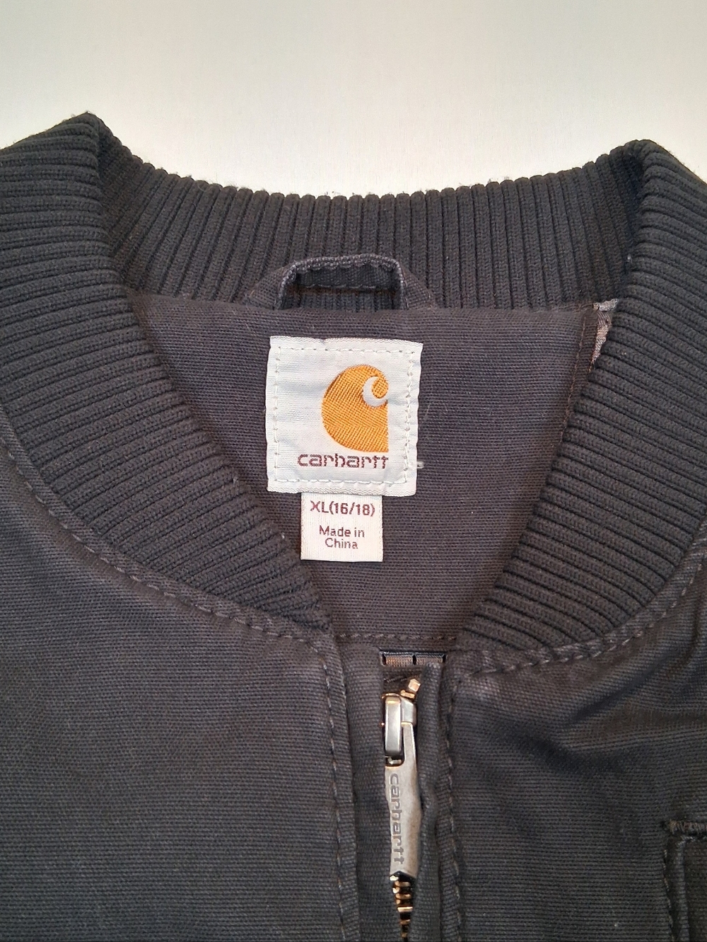 Carhartt Womens Crawford Relaxed Fit Canvas Bomber Jacket XL 16/18 Black 102524 - Picture 4 of 7